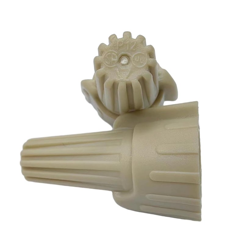 DICIO Tan Winged Wire Connectors Nuts Easy-Twist 100 PCs, UL Listed Wire Cap Electrical Connectors Screw Cap tan Electrical Connectors Kit 22-8 AWG for Connect Electrical Wiring - Image 1